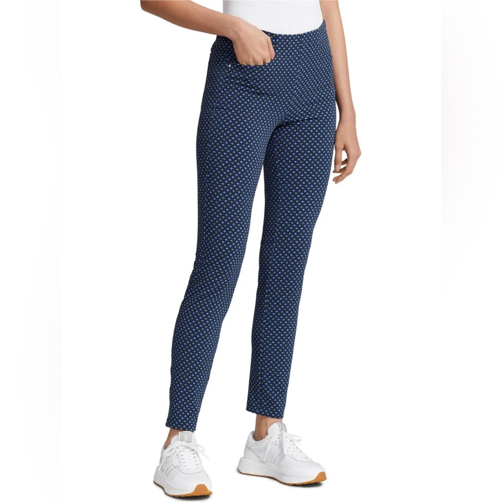 Ralph Lauren Blue Patterned Skinny Pants